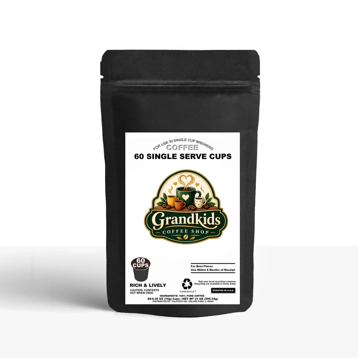 60 Pack Single Serve Coffee Capsules